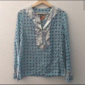 🧡TORY BURCH Sequined Blouse